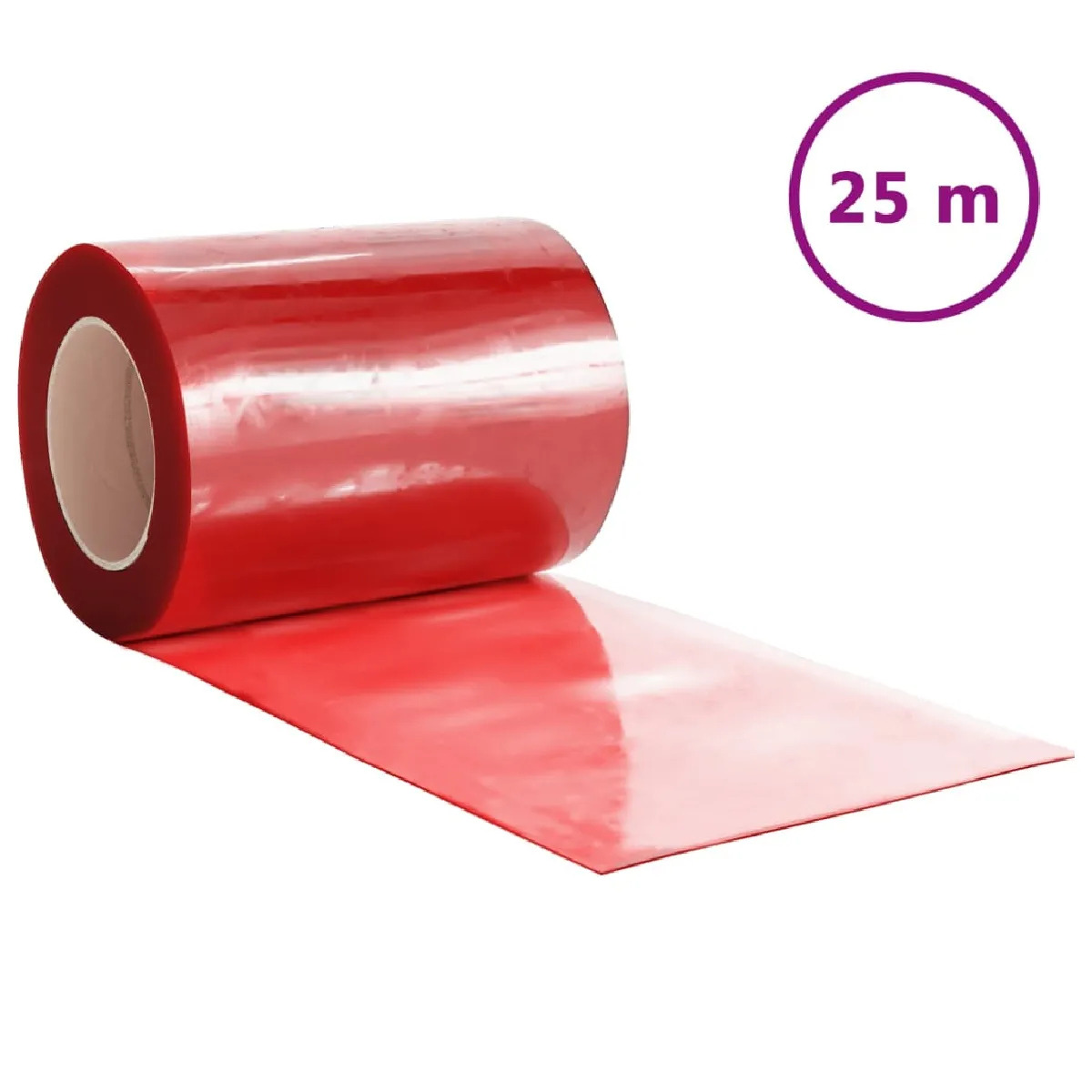 vidaXL Rideau de porte - Rouge