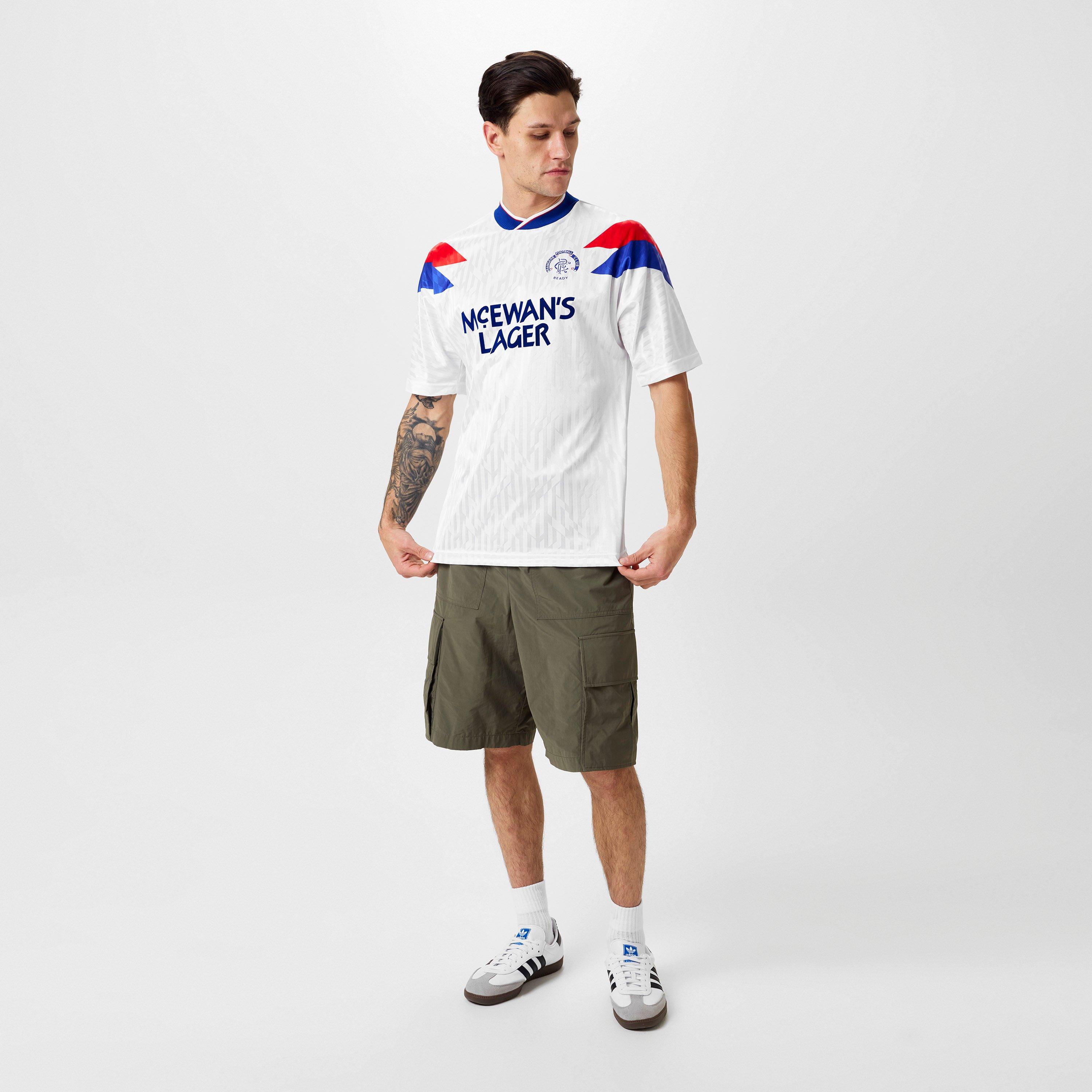 Score Draw SD Rangers 1990 Away Shirt Adults