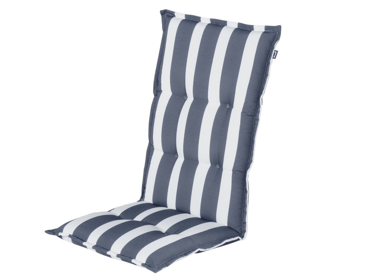 Hartman Roma graphite blue hoge rug tuinkussen