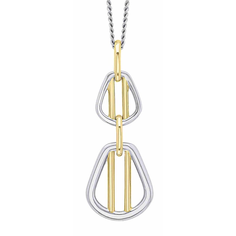 Collier plaqué or en argent 925