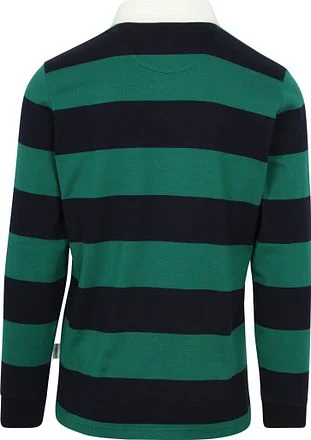 McGregor Rugbyshirt Streep Navy Groen MM242.8004.04-2100 kopen