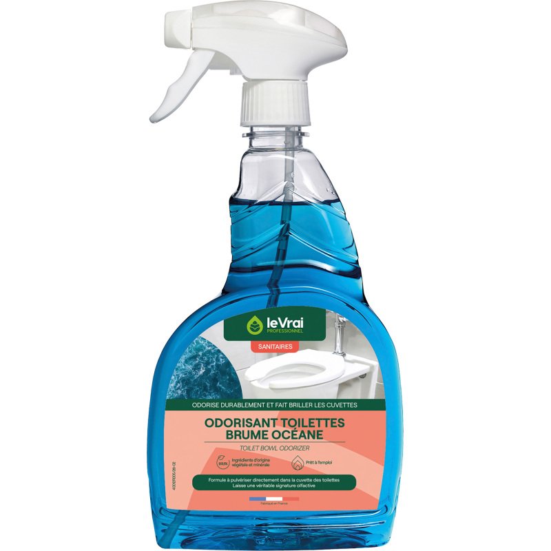 Odorisant toilettes Le Vrai Professionnel, Brume océane - Spray de 750 ml