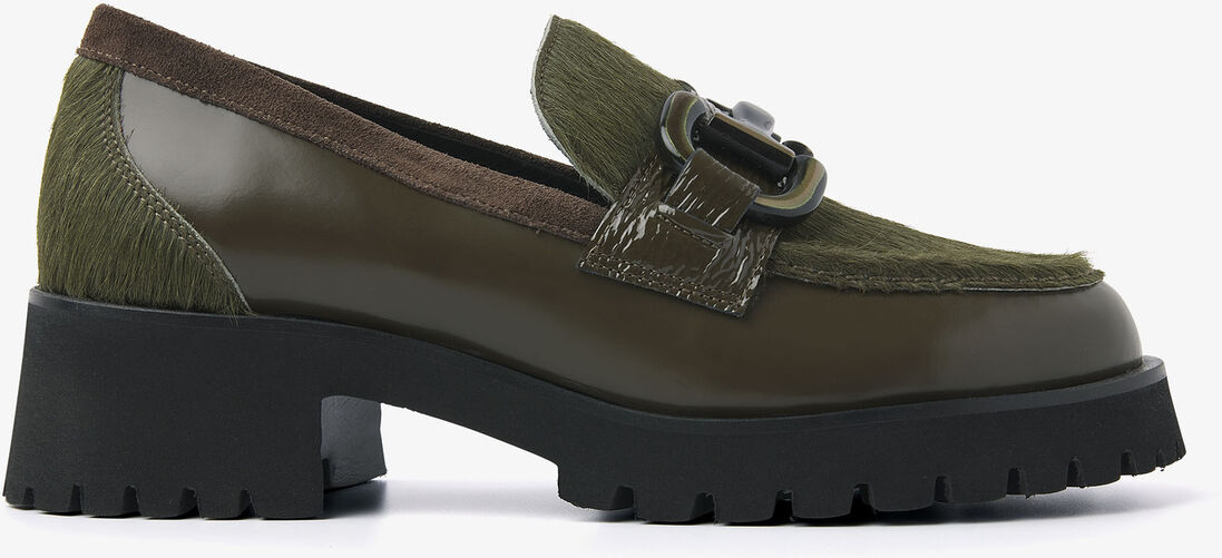 VIA VAI groene via vai loafers jace banks