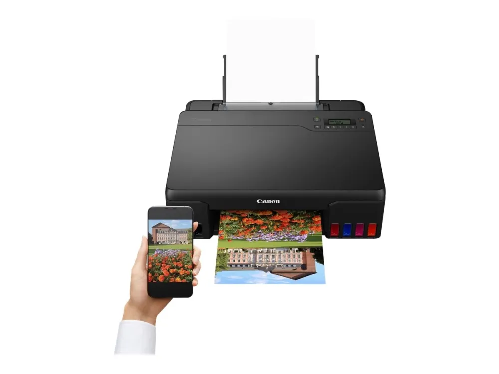 Canon PIXMA G540 - Printer - farve - blækprinter - kan genopfyldes - A4/Legal - op til 3.9 ipm (mono) / op til 3.9 ipm (farve) - kapacitet: 100 ark - USB 2.0, Wi-Fi(n)