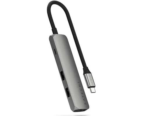 Satechi 4-i-1 USB-C Slim Multiport Adapter 4K