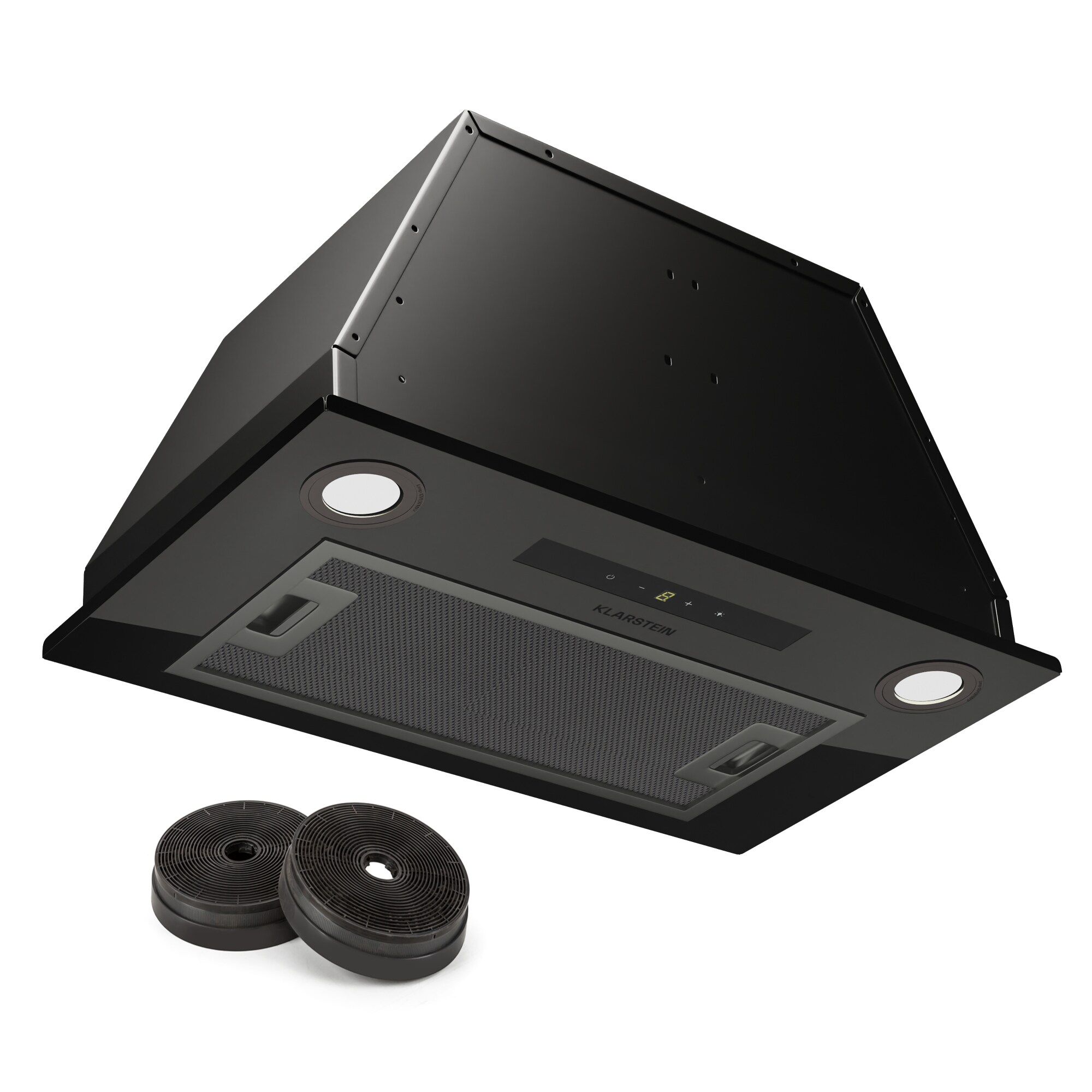 Paolo 52 Dunstabzugshaube Einbau 52 cm 439 m³/h LED Touch A++ Schwarz