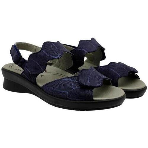 Piesanto - PIE SANTO SANDALIA VELCROS PIEL MUJER Azul