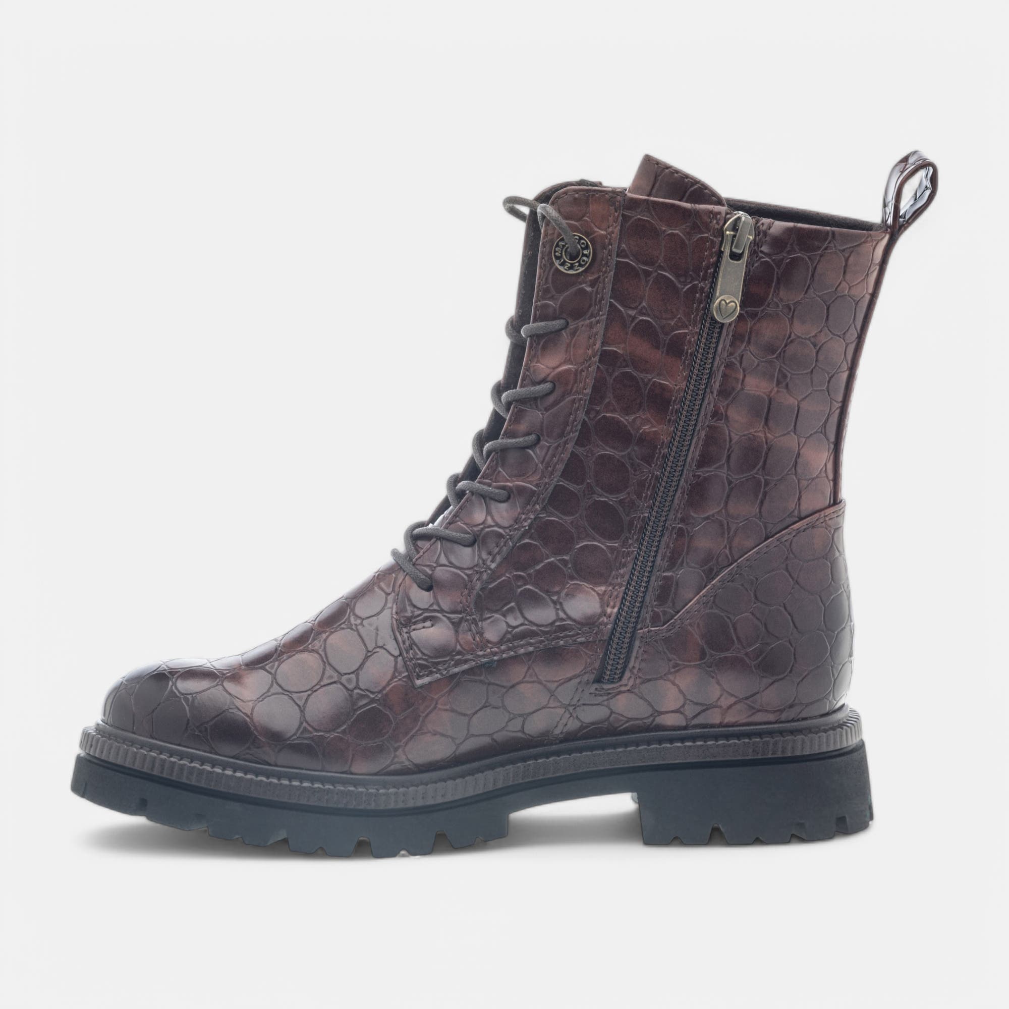 Bottines à lacets Femme marron