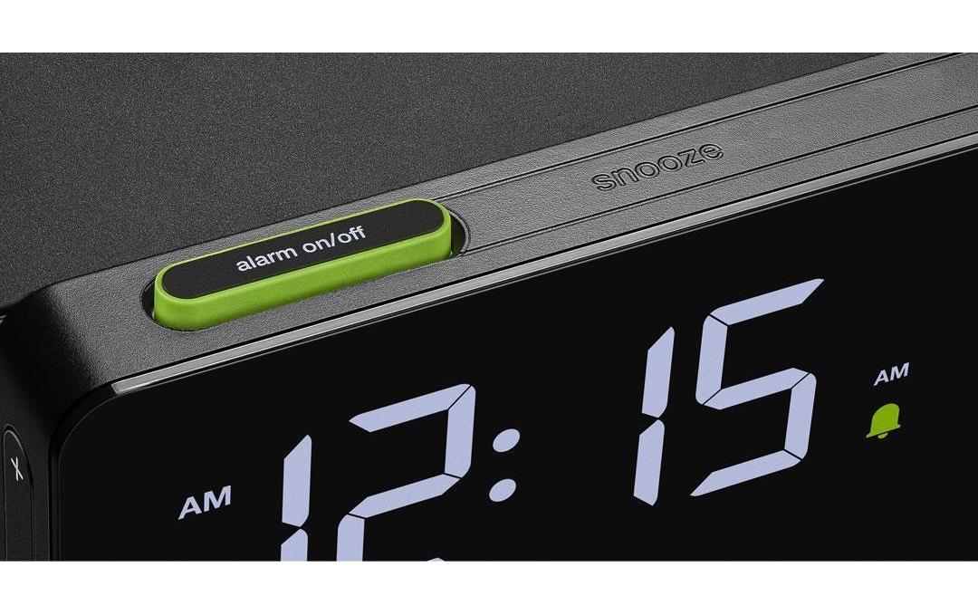 Digitalwecker mit LCD Display 10W Qi LadefunktionDigitaluhr mit Wecker