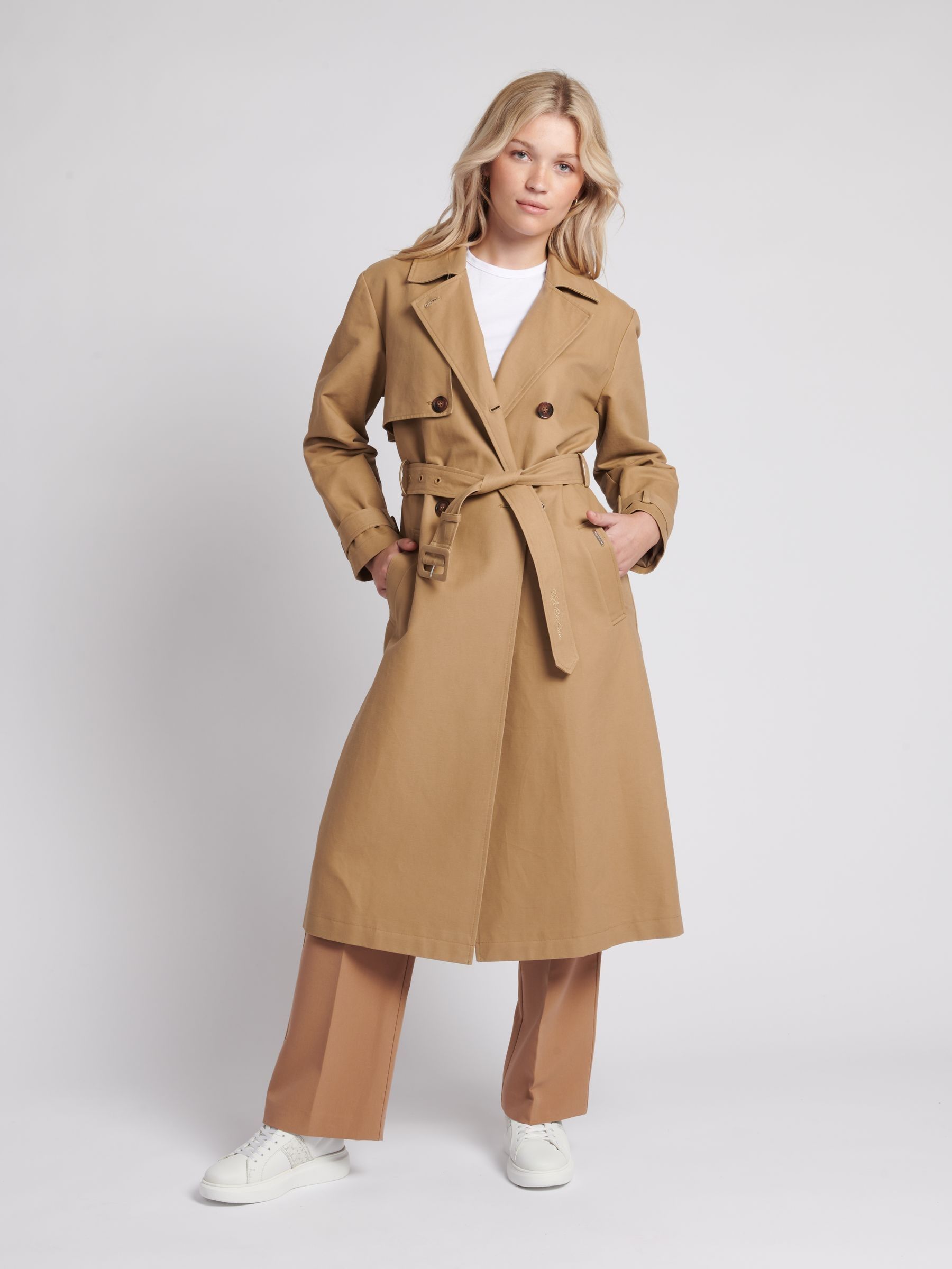 Natuurlijk - U.S. Polo Assn. Trenchcoat van 100% katoen voor dames