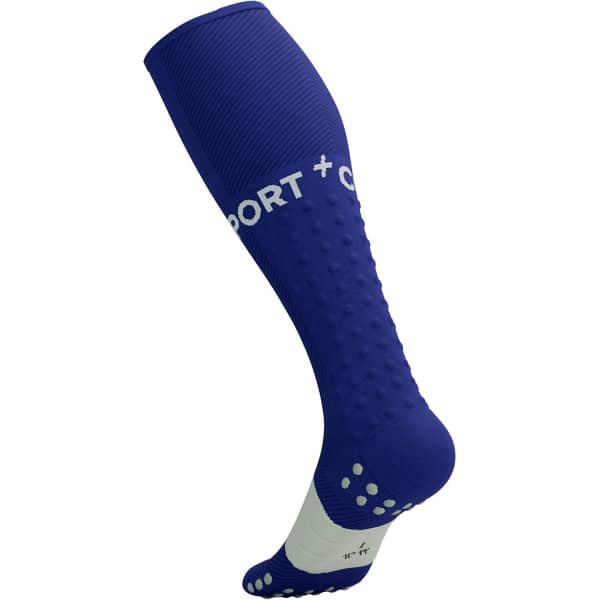 Chaussette compression COMPRESSPORT FULL SOCKS RUN DAZZLING BLUE/SUGAR SWIZZLE