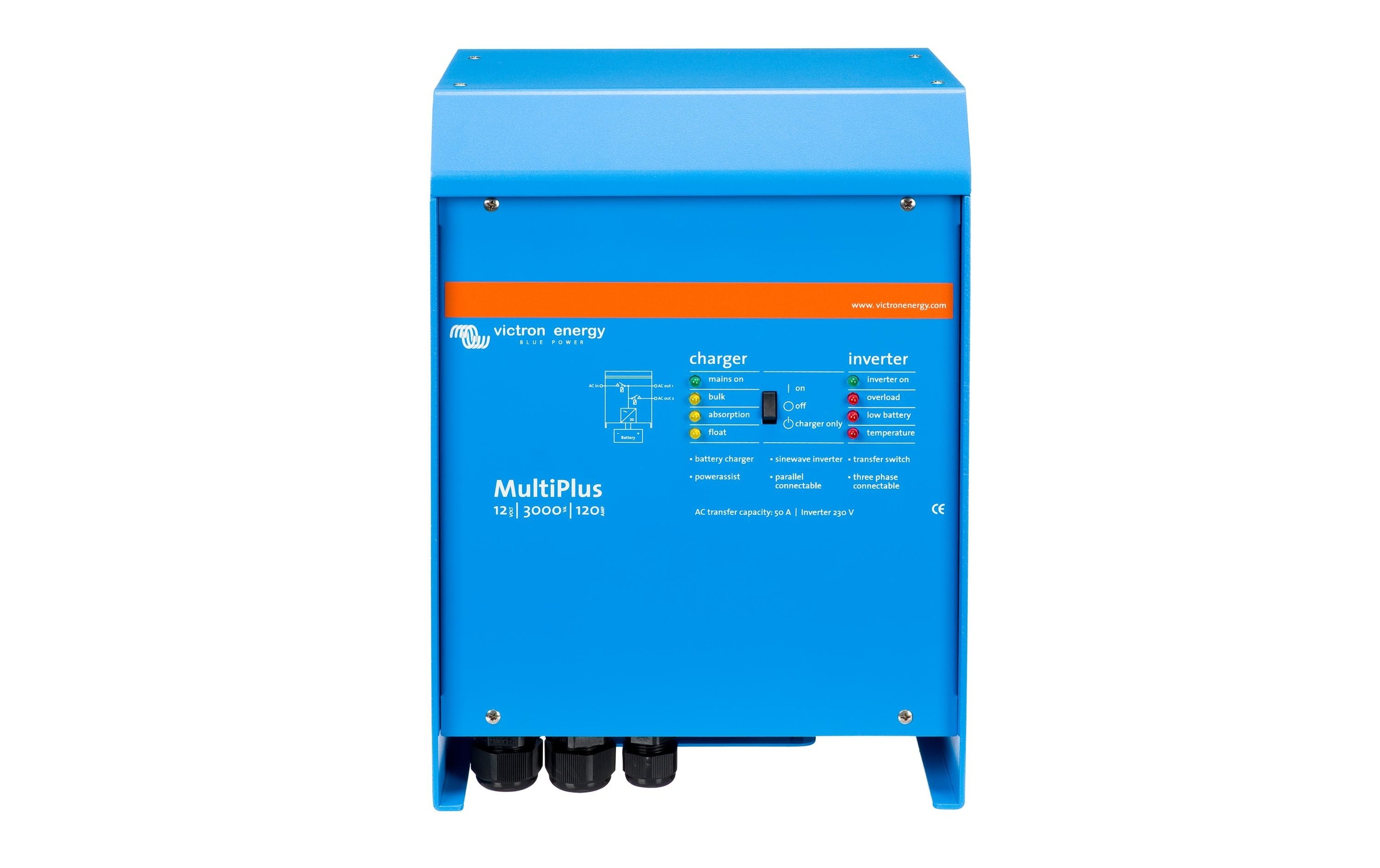 Victron Energy Solarmodul »Wechselrichter/Ladegerät 12 V 3000 VA 120 A«
