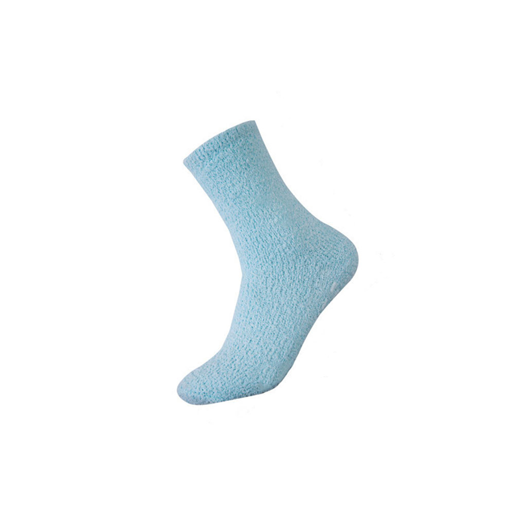 (5er Set) Anti-Rutsch Damen Kuschel Socken Wintersocken Füsslinge Flauschige Bettsocken (One Size) - Pink / Gelb / Grün / Lila / Blau