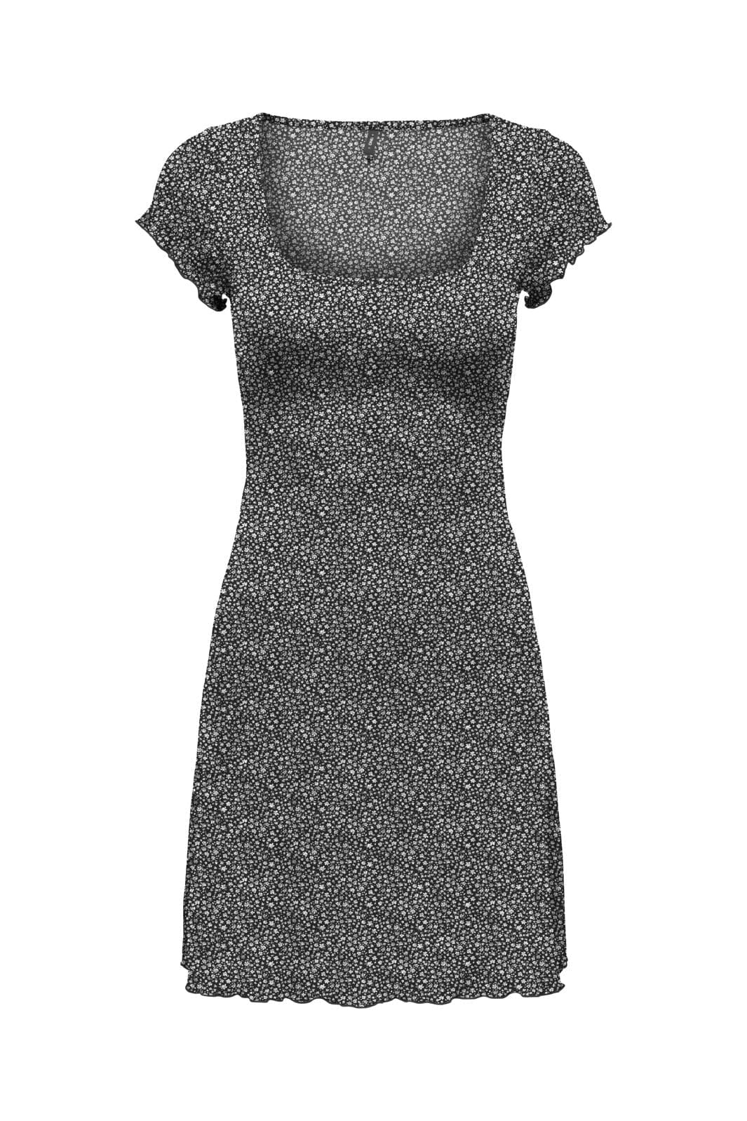 Only Onlhillary Fili Open Back Dress 4703848 black sprinkled flowers