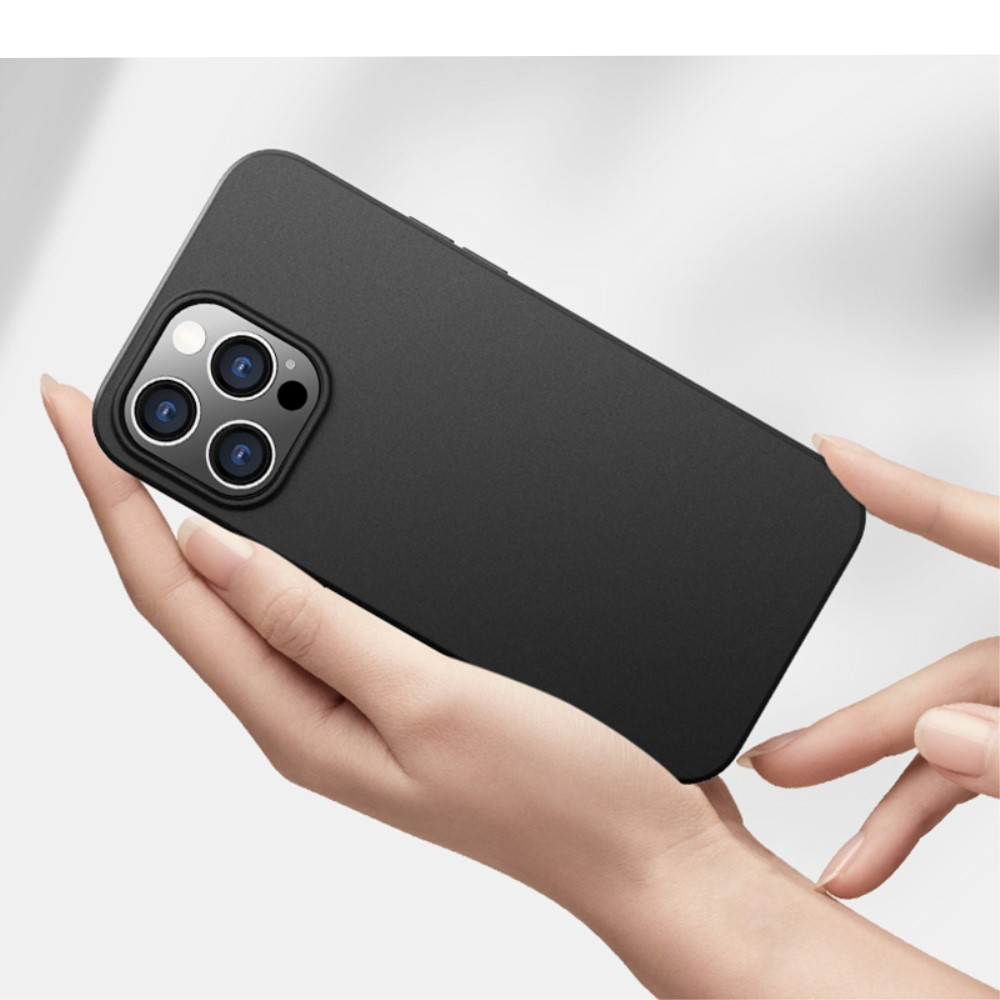 iPhone 15 Pro Max Gummi Case Hülle Ultra Thin - Schwarz