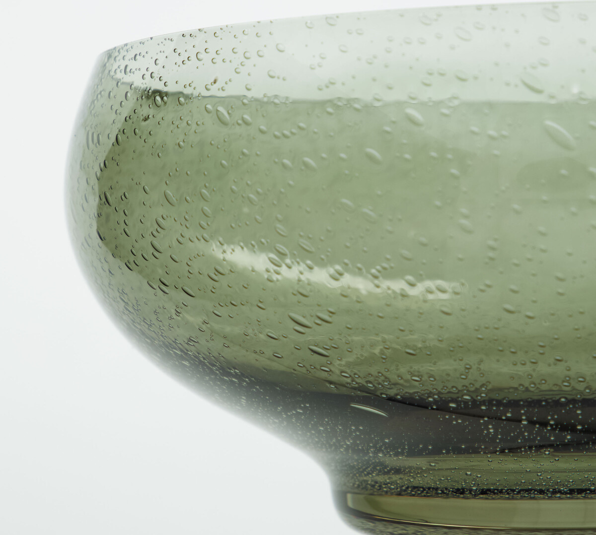House Doctor - Skål - Rain - Glas - Grøn - Ø 18 CM