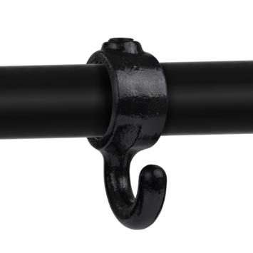 Novidade steigerbuis koppelstuk met haak zwart ø 27 mm
