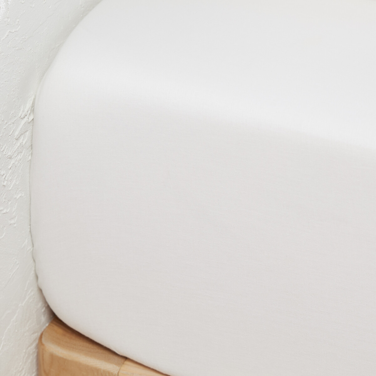 LA REDOUTE INTERIEURS<br>Lençol de baixo com elástico, 30% algodão reciclado, dobra 25, Scenario