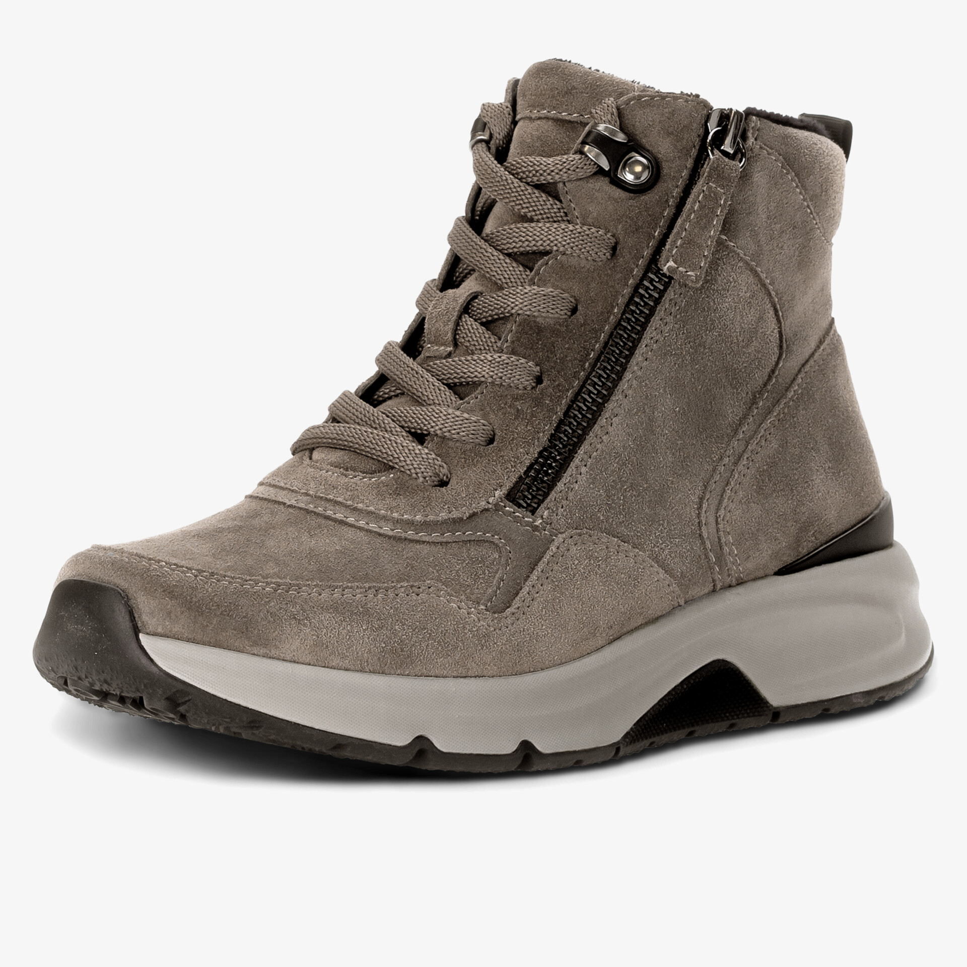 rollingsoft Damen Schnürstiefeletten beige