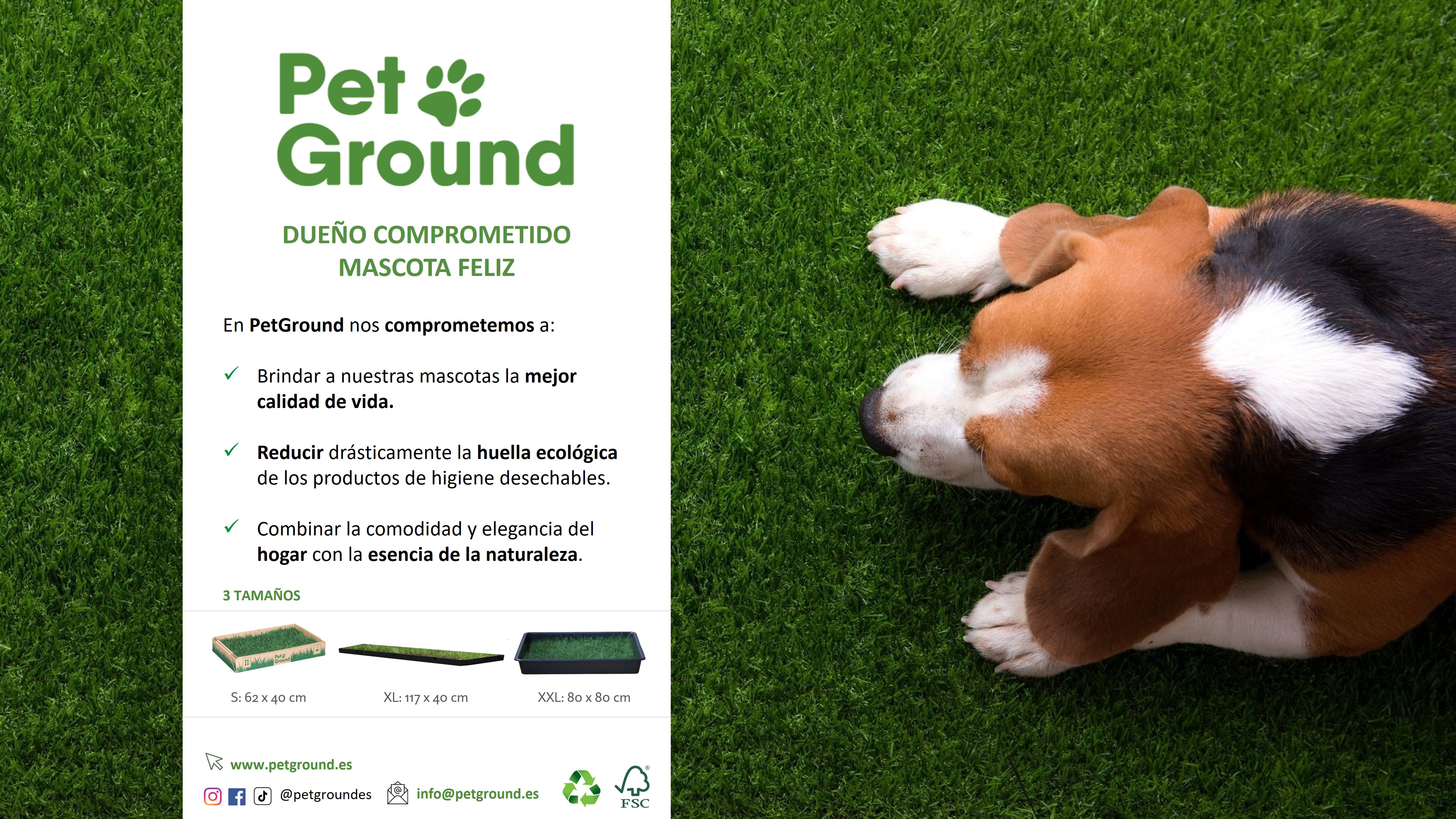 RECARGA DE GRAMA NATURAL PETGROUND XL/XXL