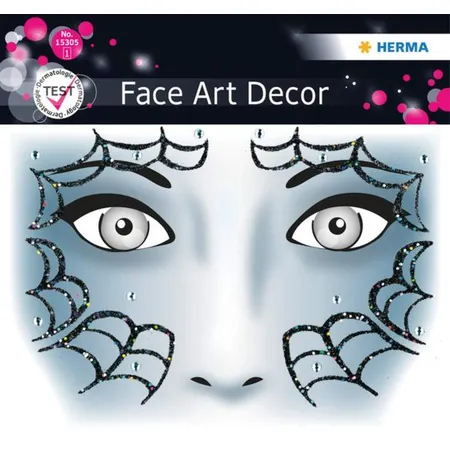 HERMA Face Art Sticker Eidechse Spinnennetz