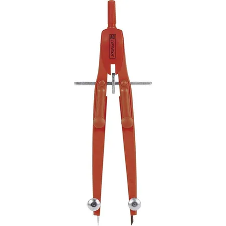 BRUNNEN Schnellverstellzirkel Colour Code 170 mm lang für Kreise bis Ø 360 mm red