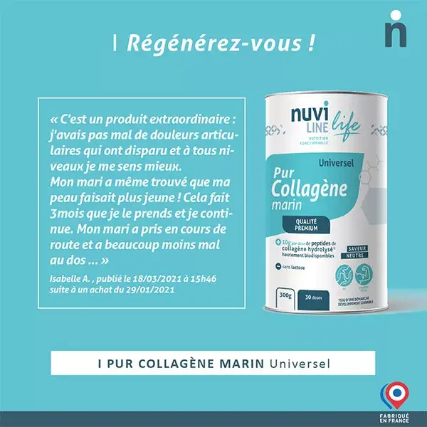 Nuviline Collagène Marin Pur Universel Neutre 300g