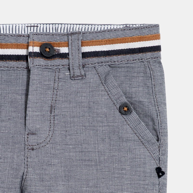 Pantalon coton fantaisie bleu bébé garçon Turquoise
