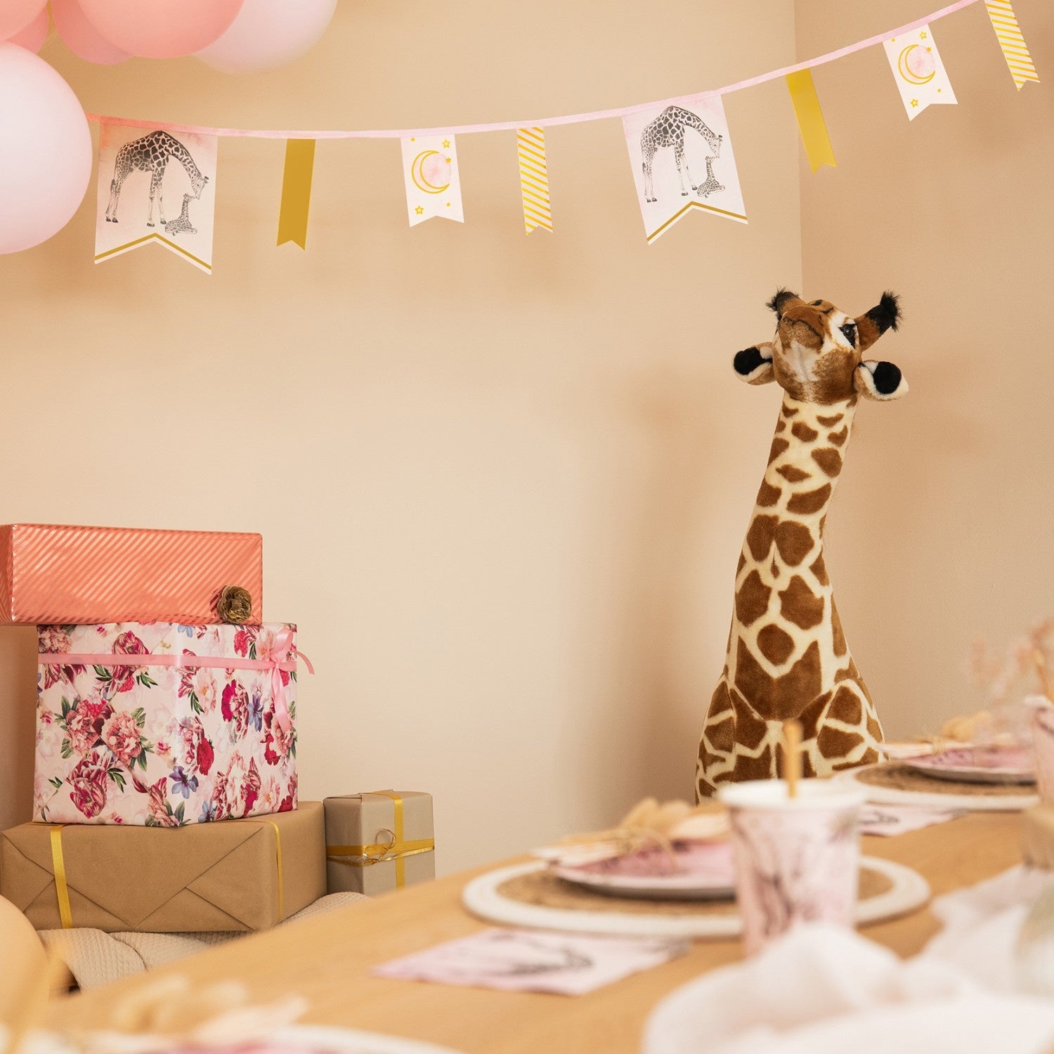 Safari Slinger Roze Geboorte 4m