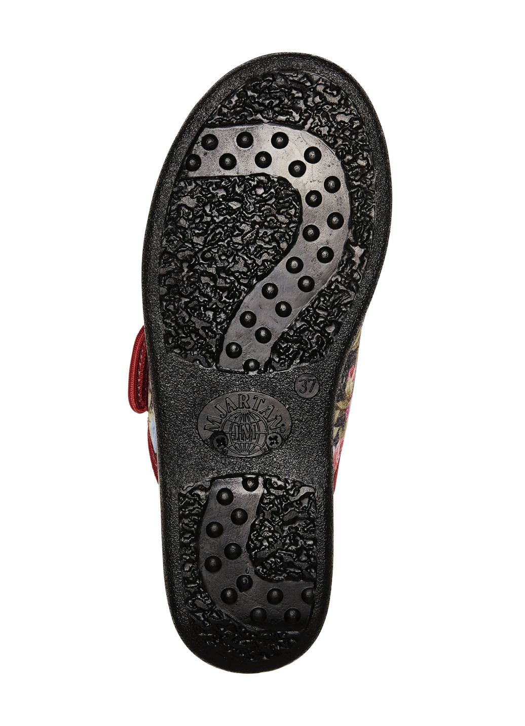 Zweierpack Pantoffeln aus floral bedrucktem Textilmaterial