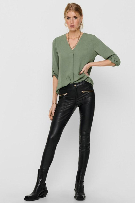 Jacqueline de Yong groene dames blouse