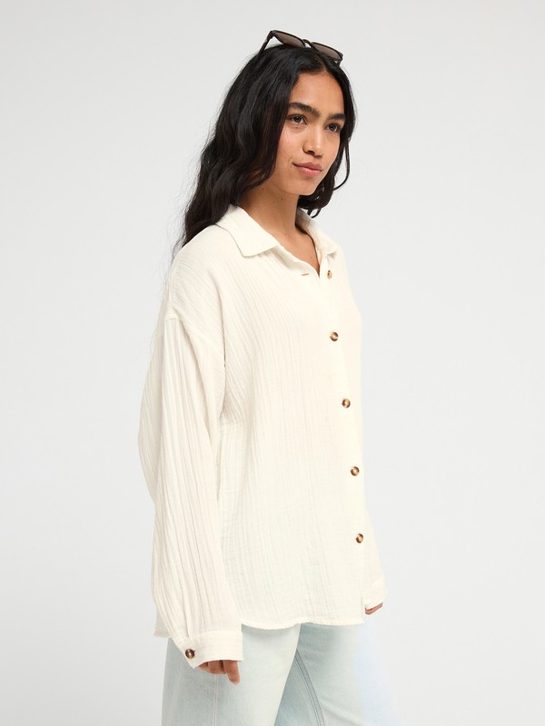 Morning Shine Chemise manches longues Blanc Femme