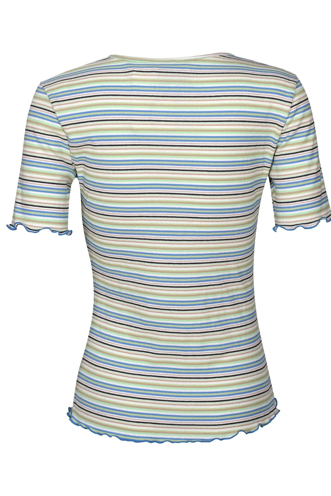 Liberte Natalia-Ss-Blouse blue mint sand stripe