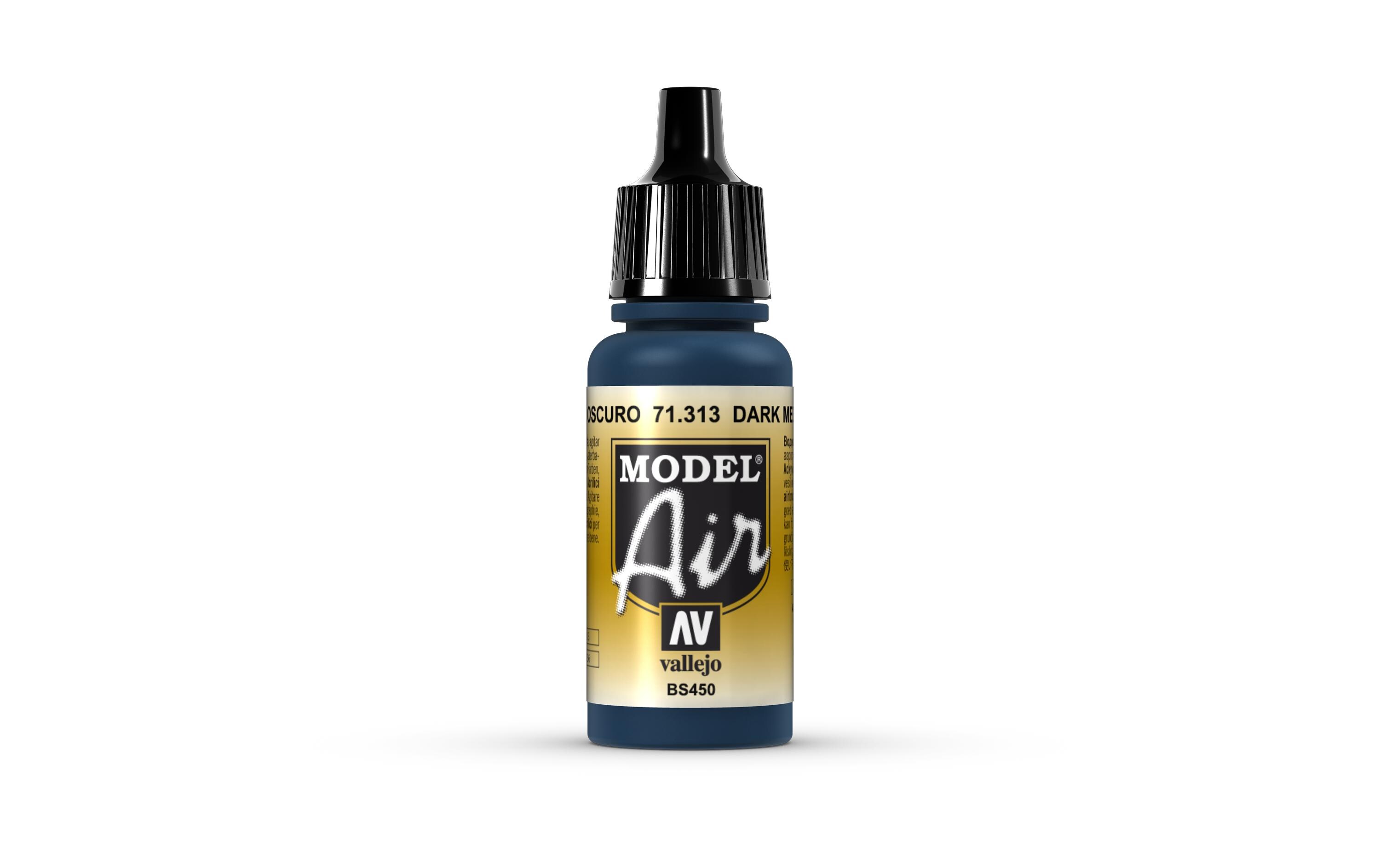 Airbrushfarbe Dark Mediterranean Blau 17 mlAcryl Model Air Color für Airbrush
