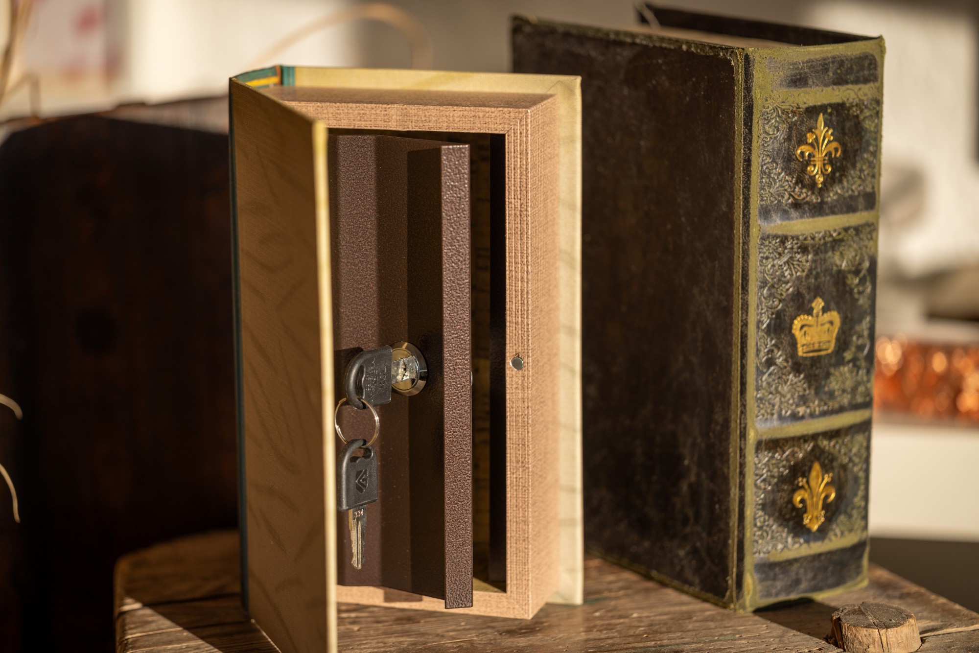 Buchhülle 'Vom Winde verweht' mit Schließfach, B 13 cm, H 21 cm, T 5 cm von fischer's lagerhaus