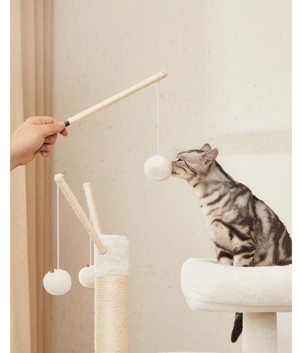 Feandrea Kratzbaum mit Katzenklo-Schrank, ca.