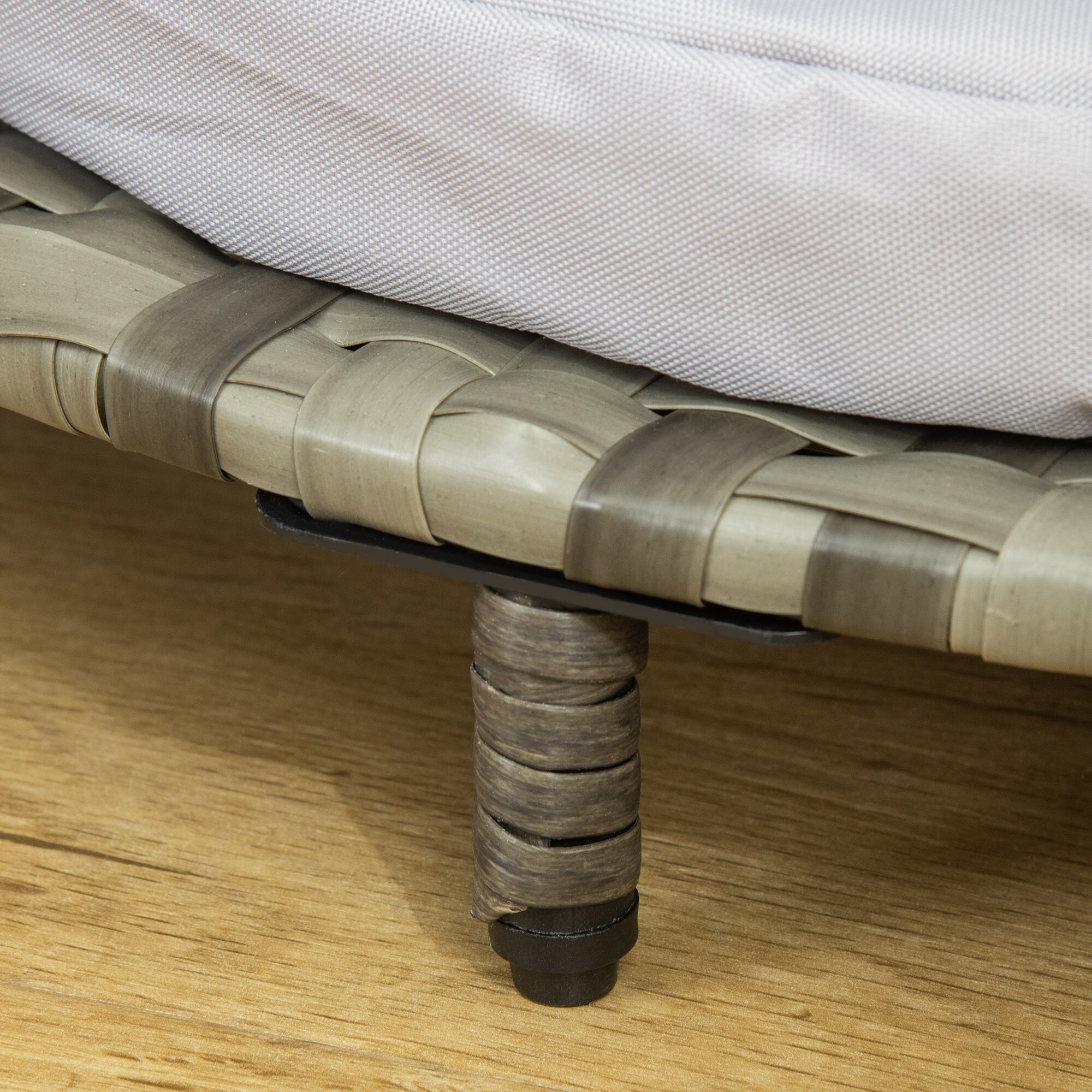PawHut Hundesofa mit Kissen grau 75L x 75B x 20H cm