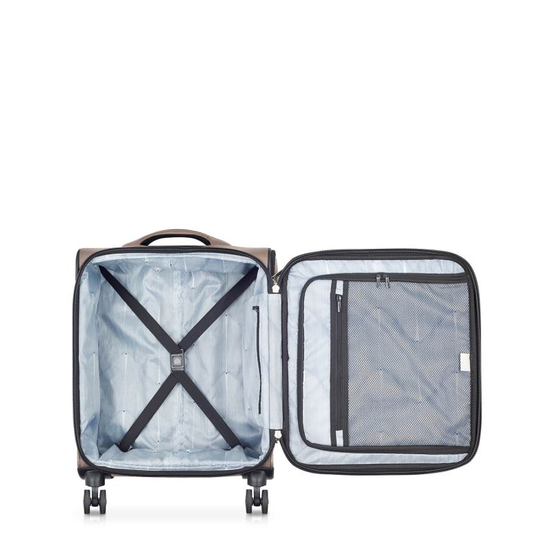 Valise cabine souple Sky max 2.0 55 cm Beige