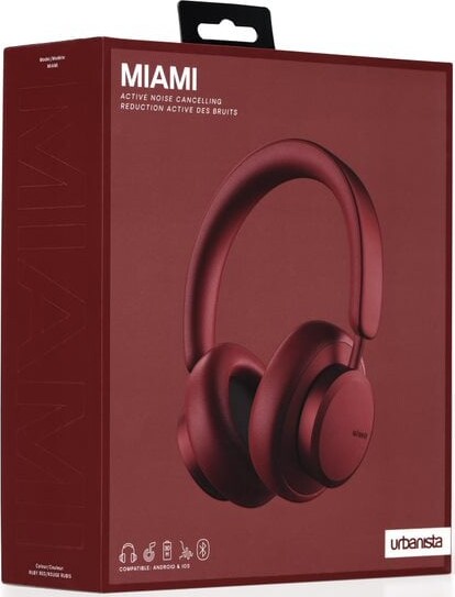 Urbanista - Miami Anc Headset - Ruby Red