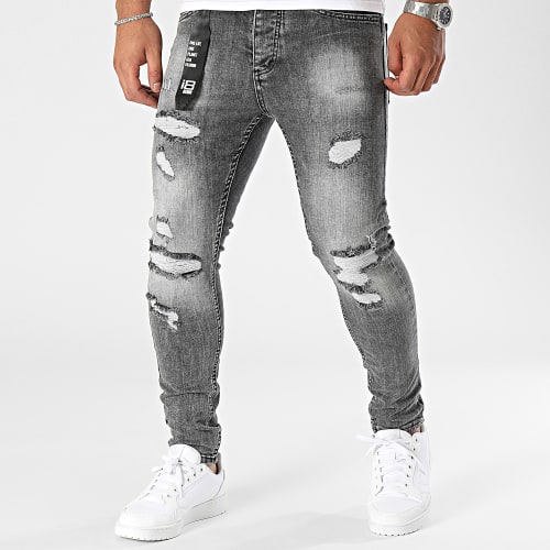 Jean Skinny Gris Anthracite
