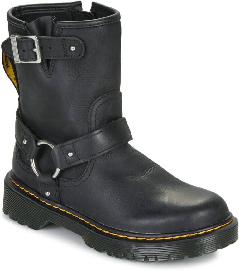 Dr. Martens Genaya J leren bikerboots zwart