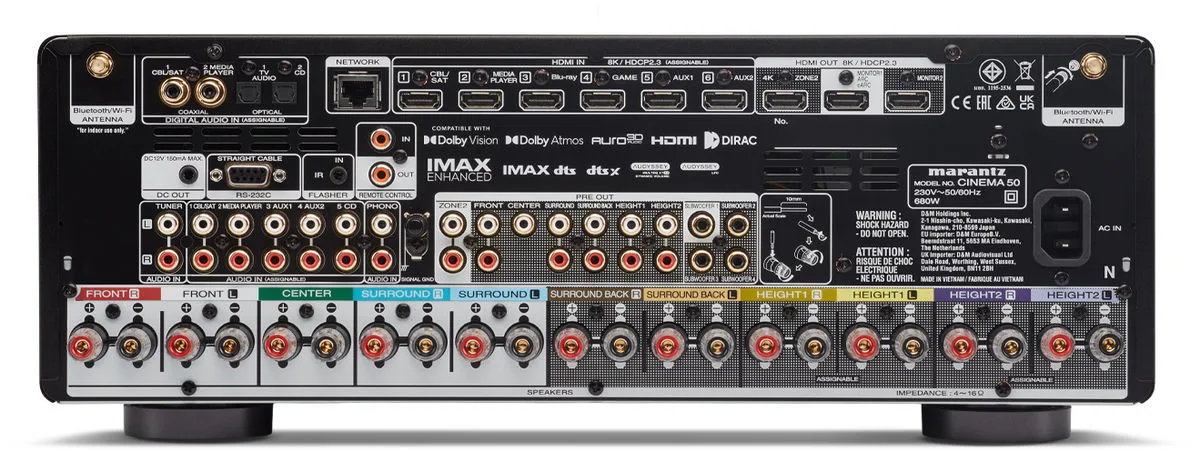 Marantz Cinema 50 Silver Gold Amplis home-cinéma
