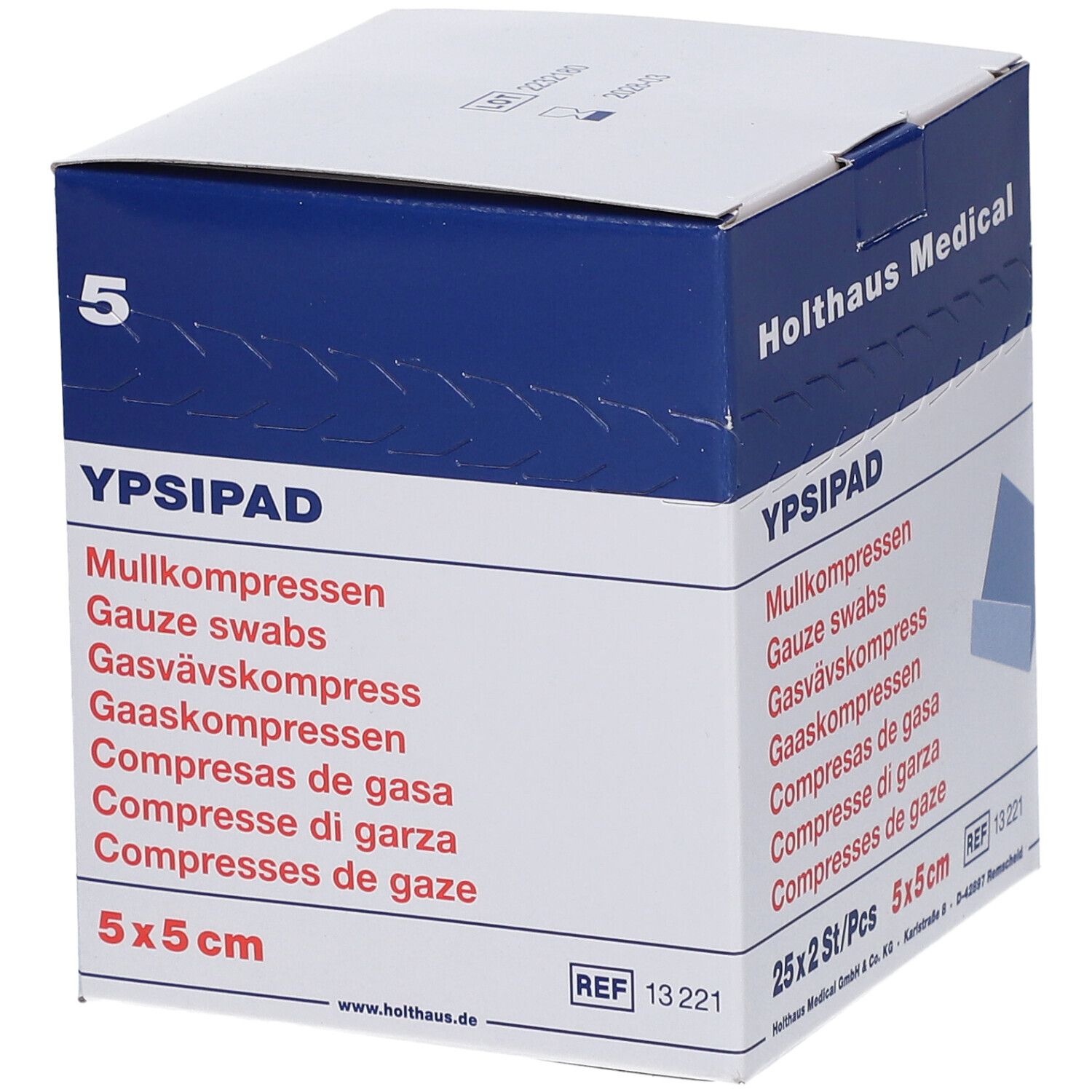 YPSIPAD Mullkompresse steril 5 cm x 5 cm