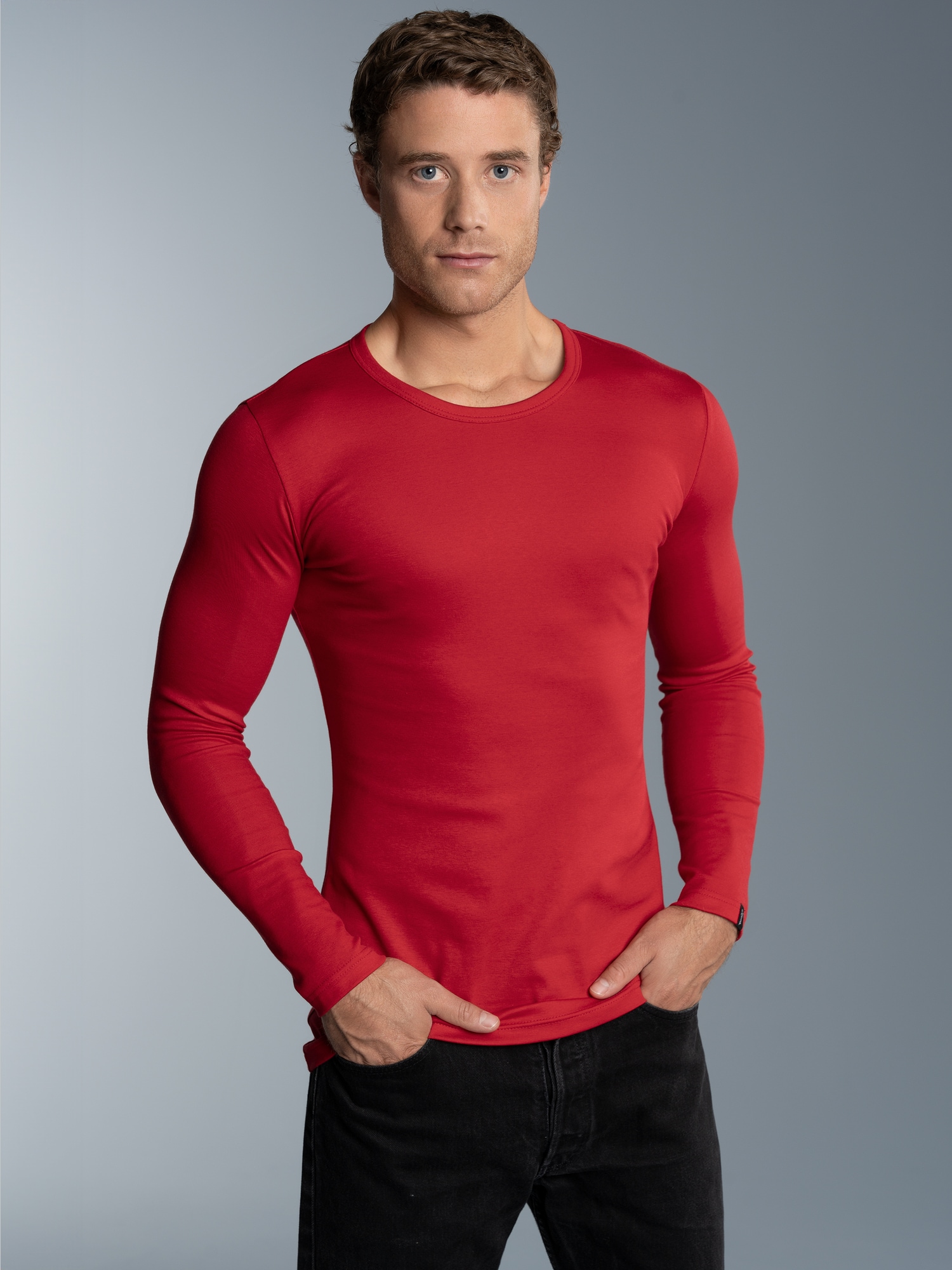 Langarmshirt Kirsch