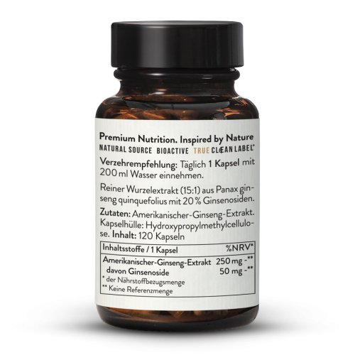 Sunday Natural Products  Amerikanischer Ginseng 20%
