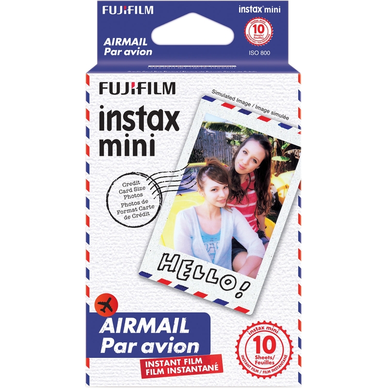 Fujifilm Instax Mini Sofortbildfilm, Airmail, 10 Blatt