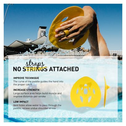 Plaquettes de Natation Finis Manta Jaune