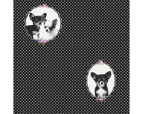 Vliesbehang 35851-2 Kleine Sterren zwart Chiwawa