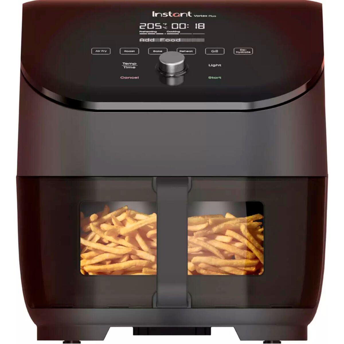 Vortex Plus ClearCook airfryer 5,7 liter, svart