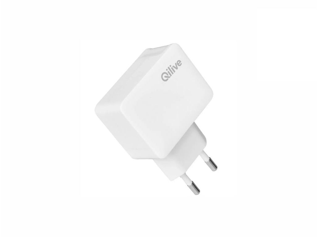 CARREGADOR USB QILIVE 885741 3A BRANCO
